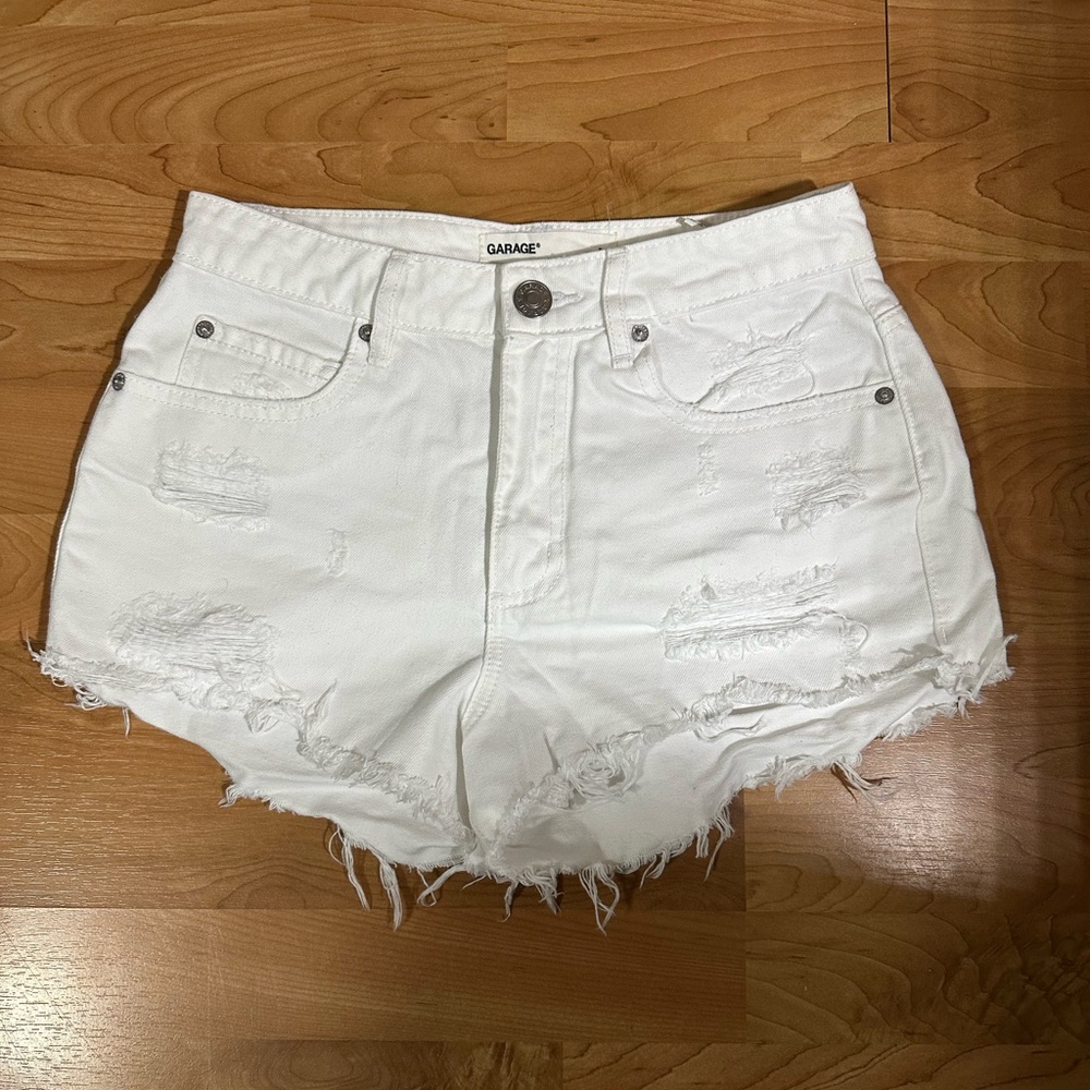 Garage jean shorts
